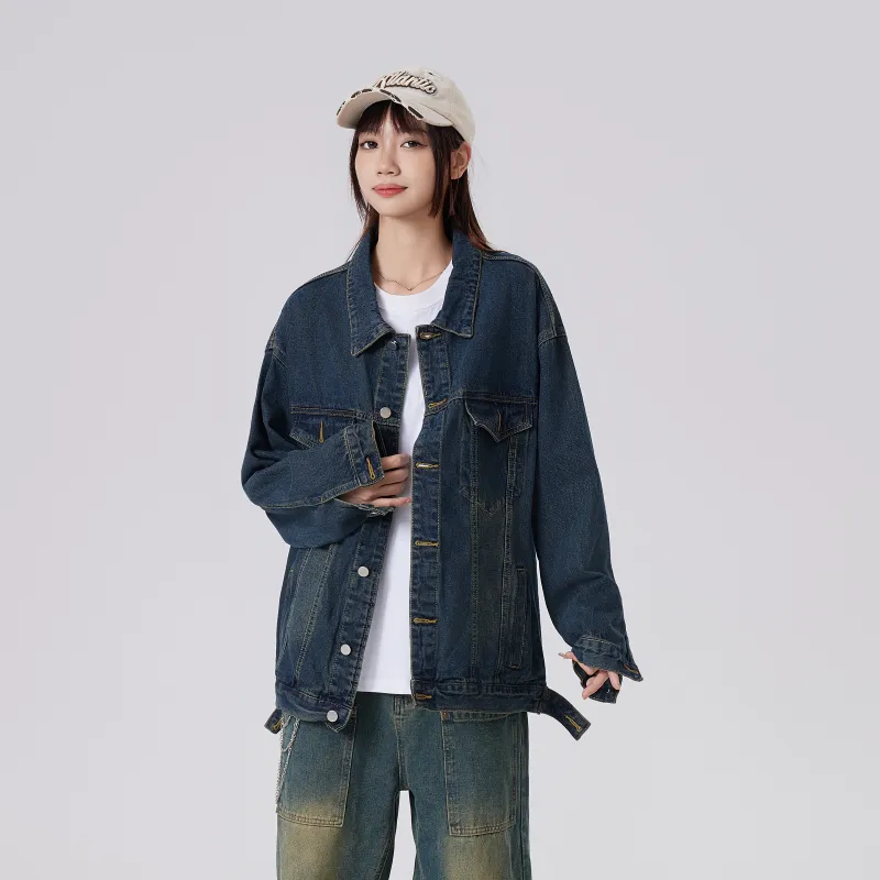 MIIRACER Denim Jackets Unisex Black-20