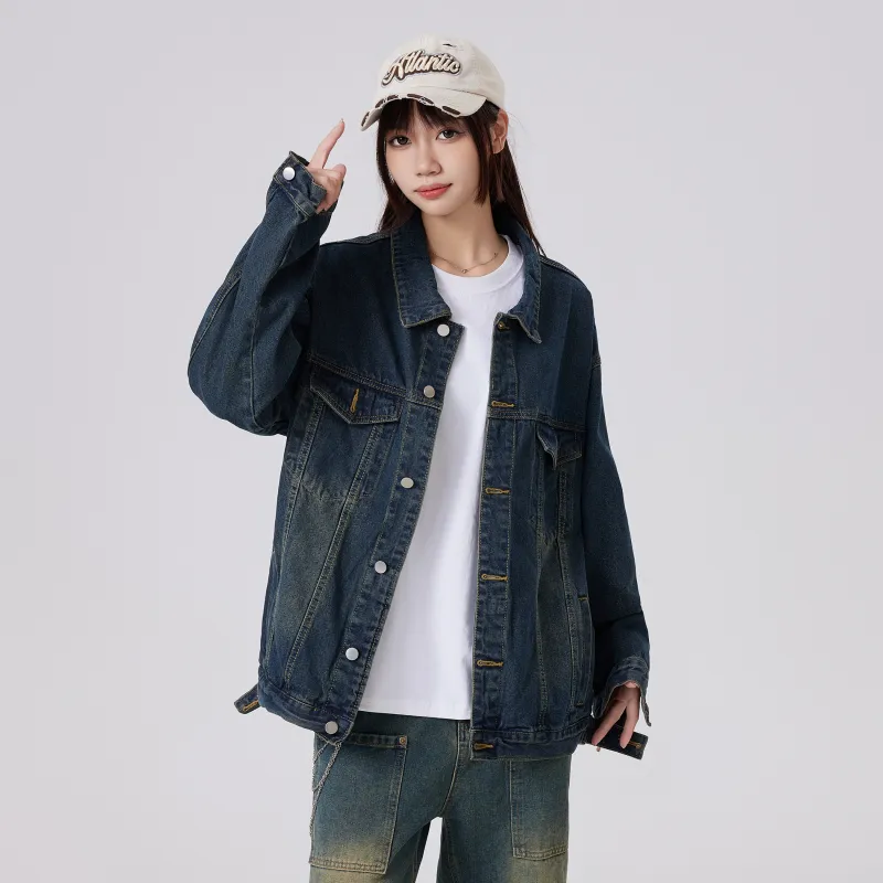 MIIRACER Denim Jackets Unisex Black-21