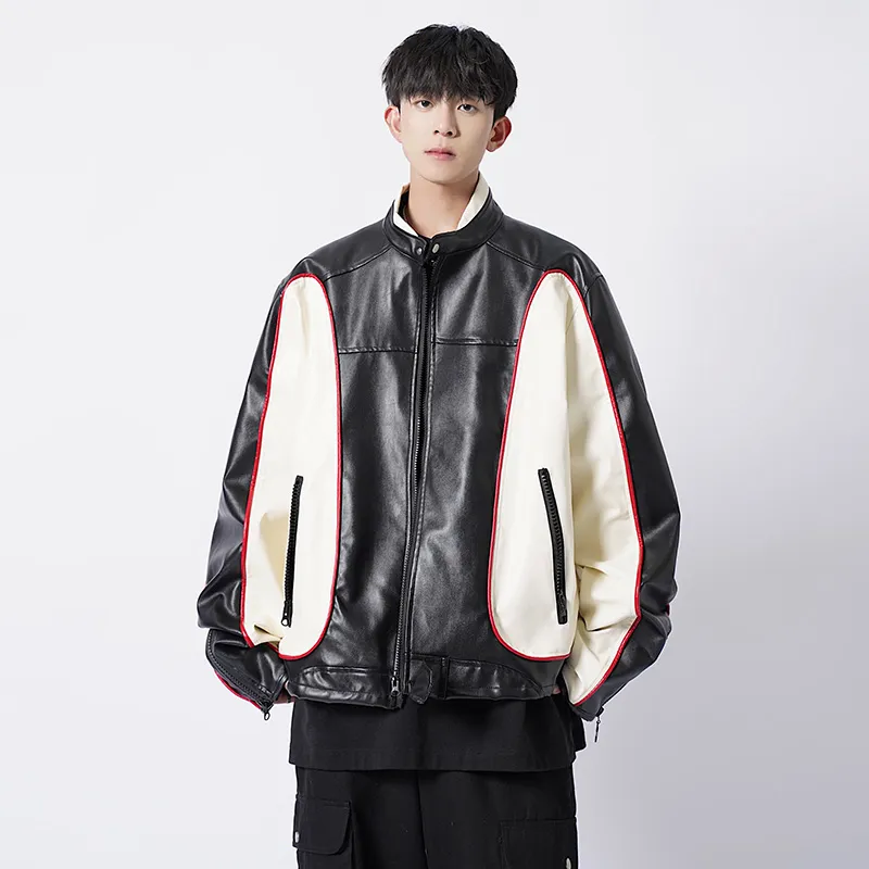 YATSI Leather Jacket Unisex Black-3