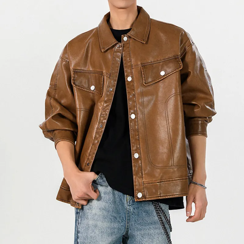 YATSI Leather Jackets Unisex-3
