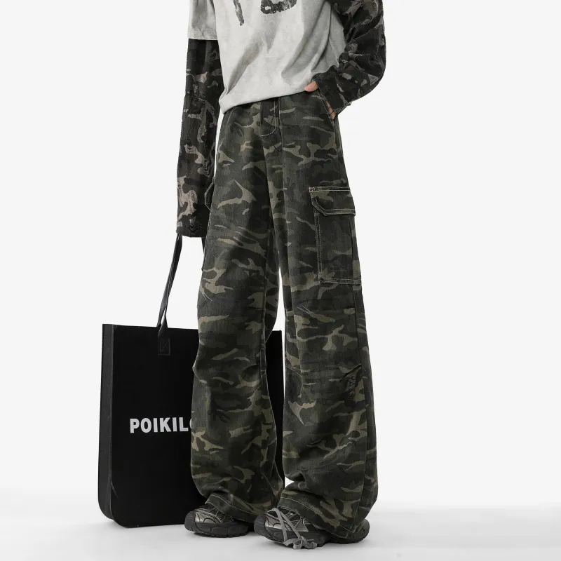 YATSI Casual Pants Unisex Camouflage-5