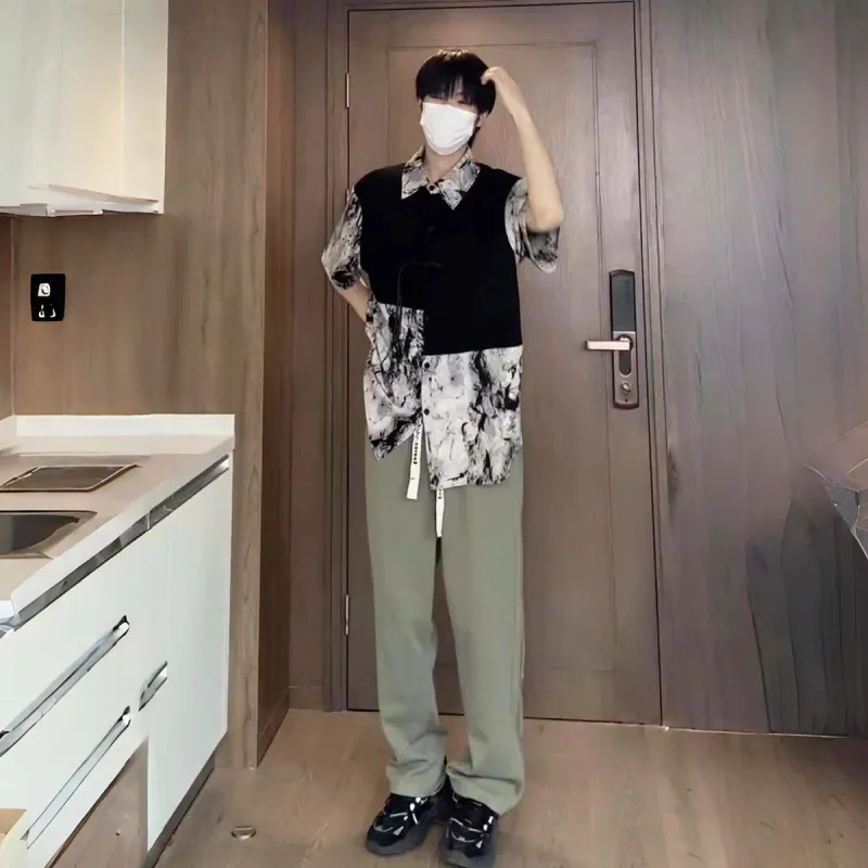 PAINT STAIN Casual Pants Unisex-10