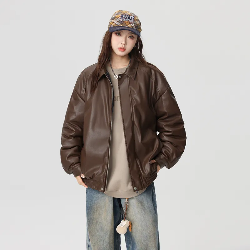 EOOVEN Leather Jackets Unisex-13