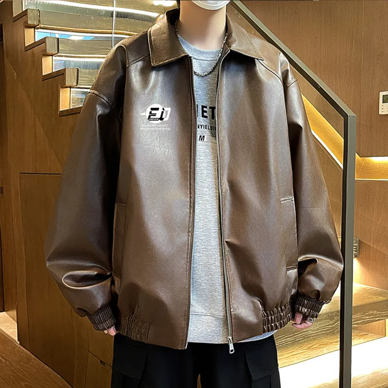 EOOVEN Leather Jackets Unisex-34