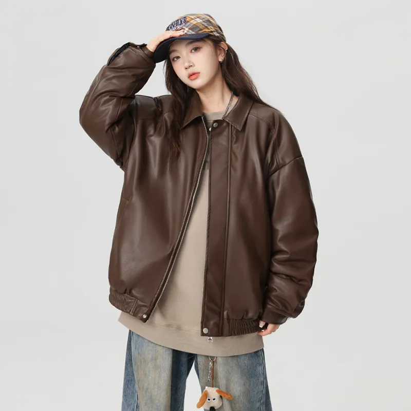 EOOVEN Leather Jackets Unisex-12