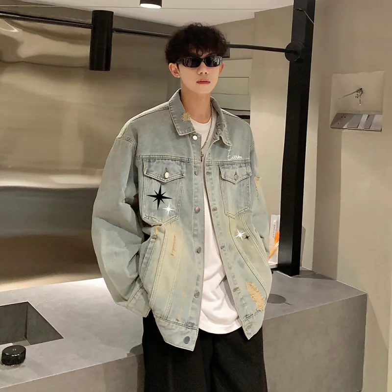 EOOVEN Denim Jackets Unisex-7