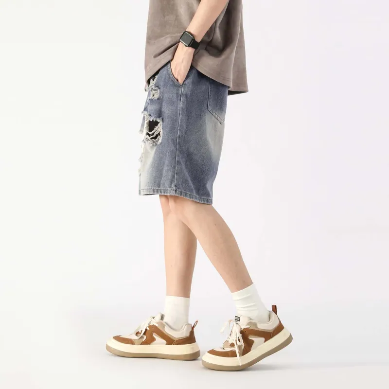 EOOVEN Denim Shorts Unisex-14