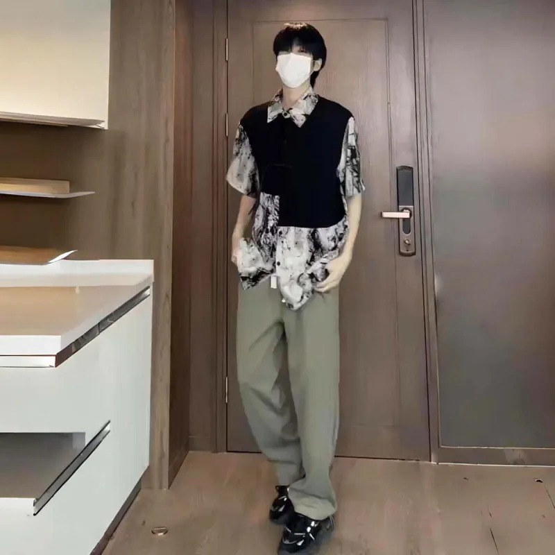 PAINT STAIN Casual Pants Unisex-11