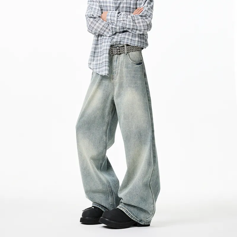 EOOVEN Jeans Unisex Light Blue-2
