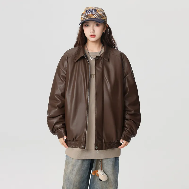 EOOVEN Leather Jackets Unisex-14