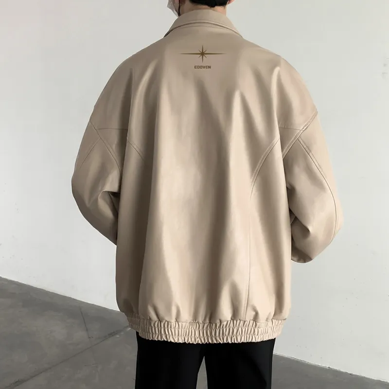 EOOVEN Leather Jackets Unisex-11