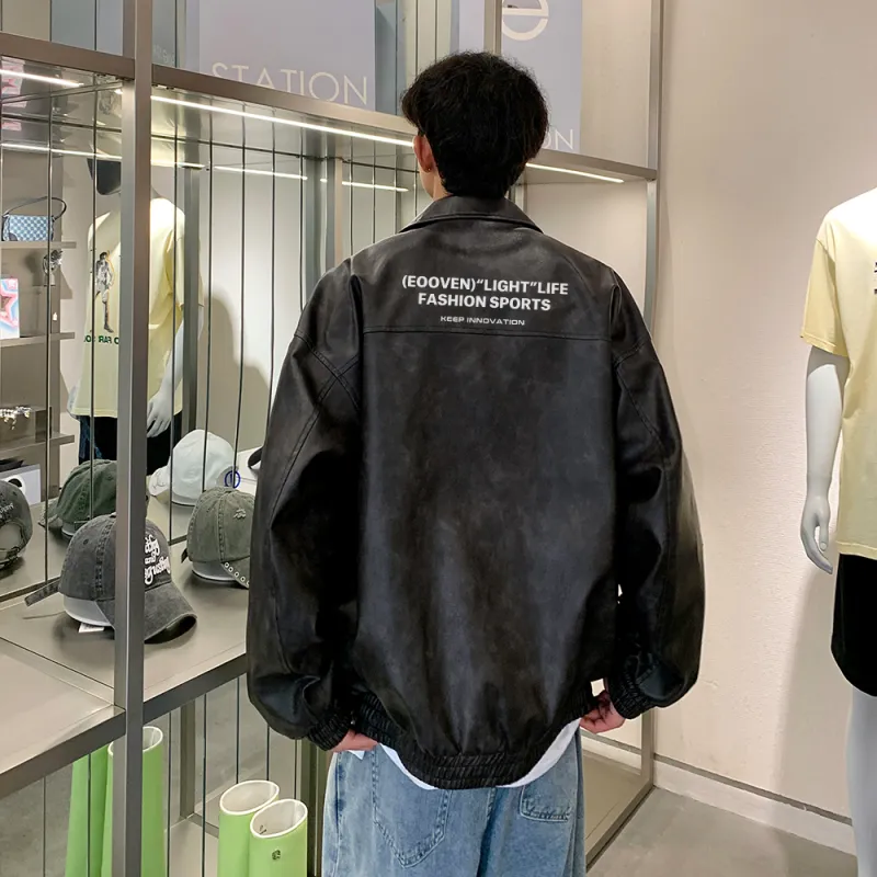 EOOVEN Leather Jackets Unisex-2