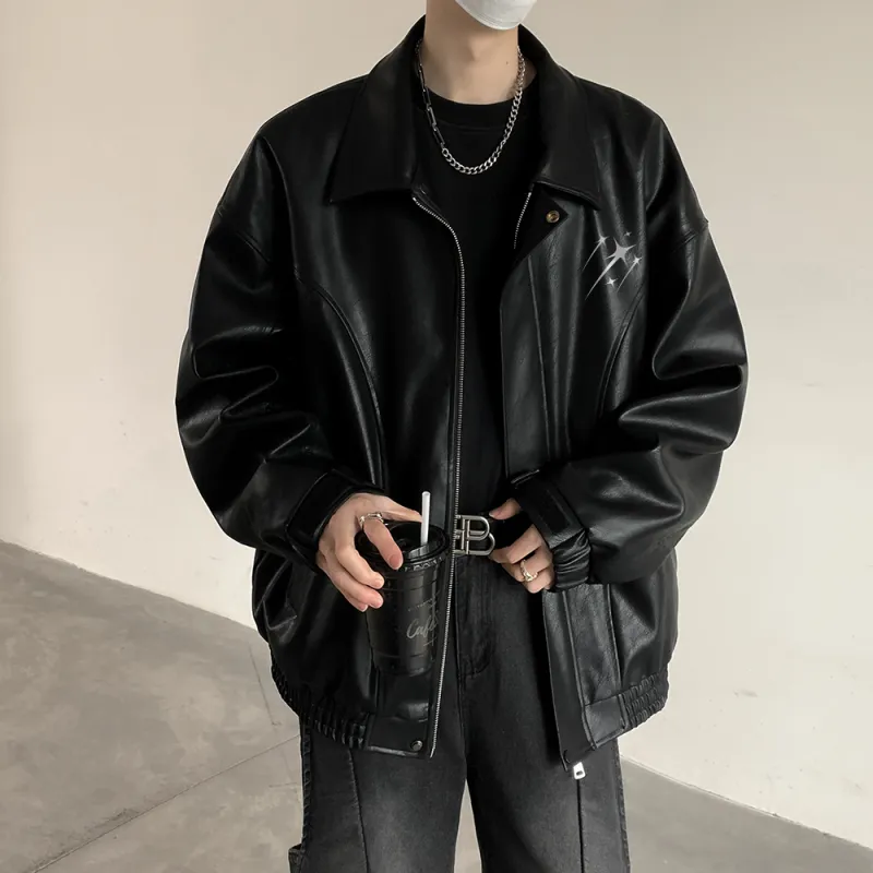 EOOVEN Leather Jackets Unisex-3