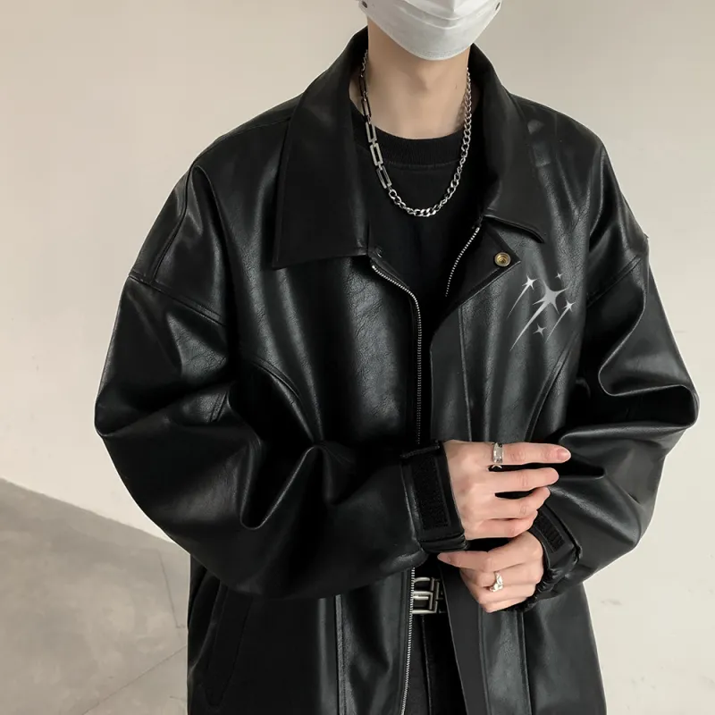 EOOVEN Leather Jackets Unisex-2