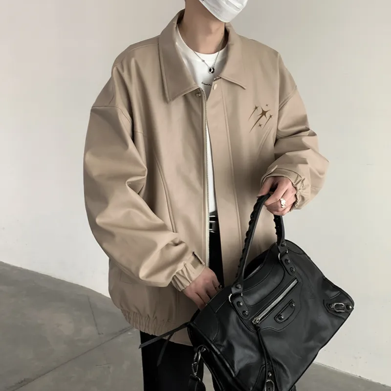 EOOVEN Leather Jackets Unisex-12