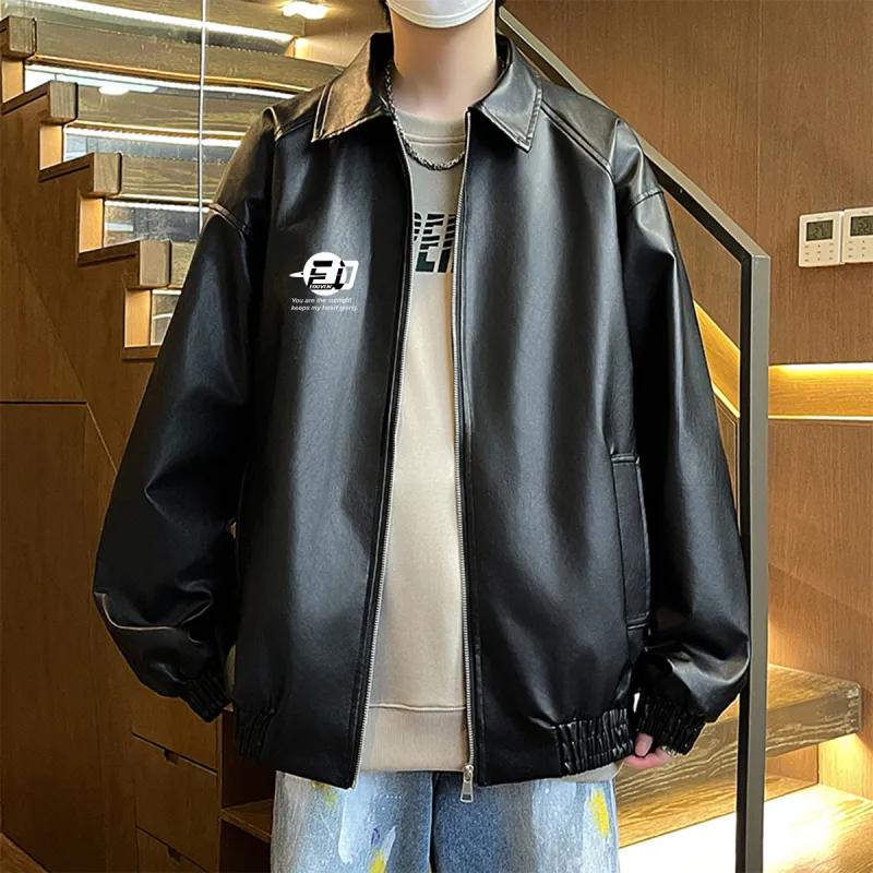 EOOVEN Leather Jackets Unisex-30