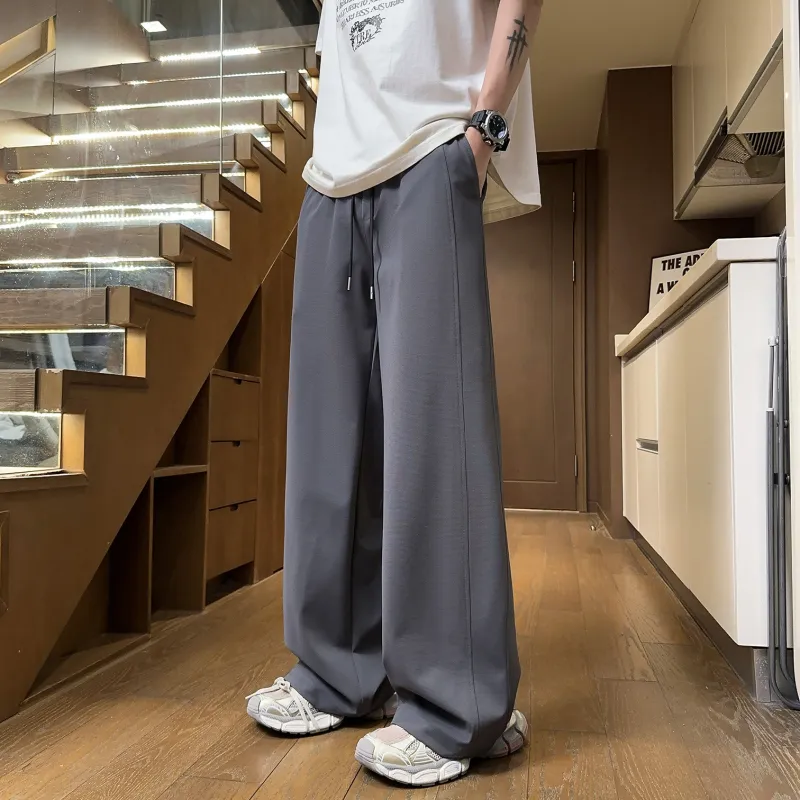 Mimx Homme Casual Pants Unisex Black-10