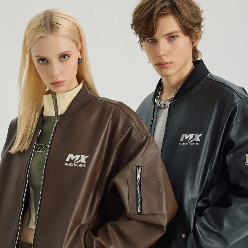 Mimx Homme Leather Jacket Unisex-16