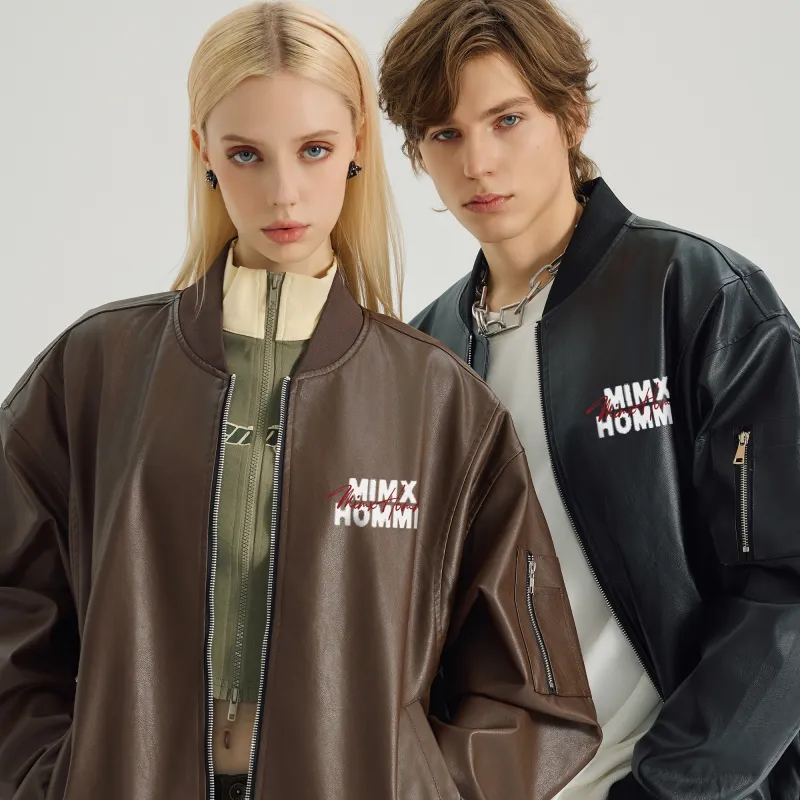 Mimx Homme Leather Jacket Unisex-5