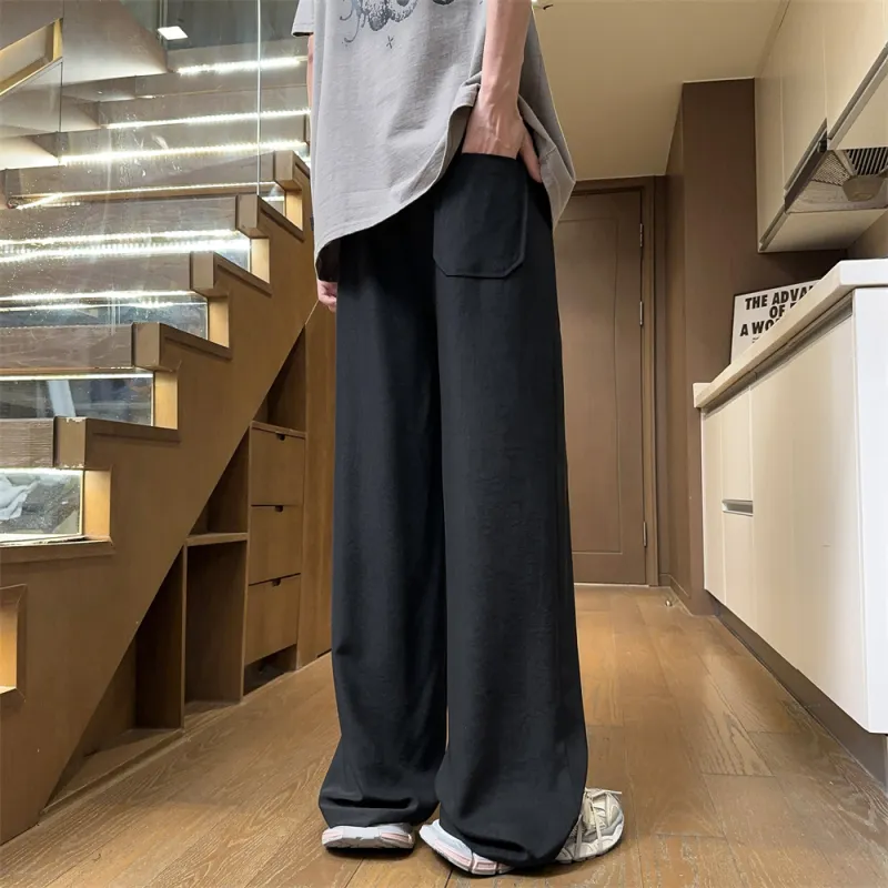 Mimx Homme Casual Pants Unisex Black-3