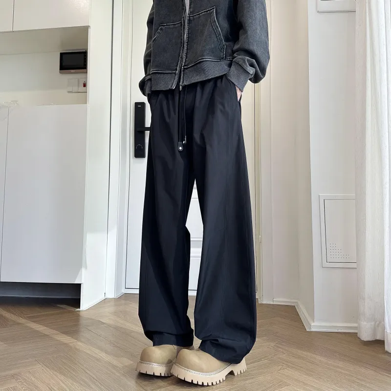 Mimx Homme Casual Pants Unisex Black-2