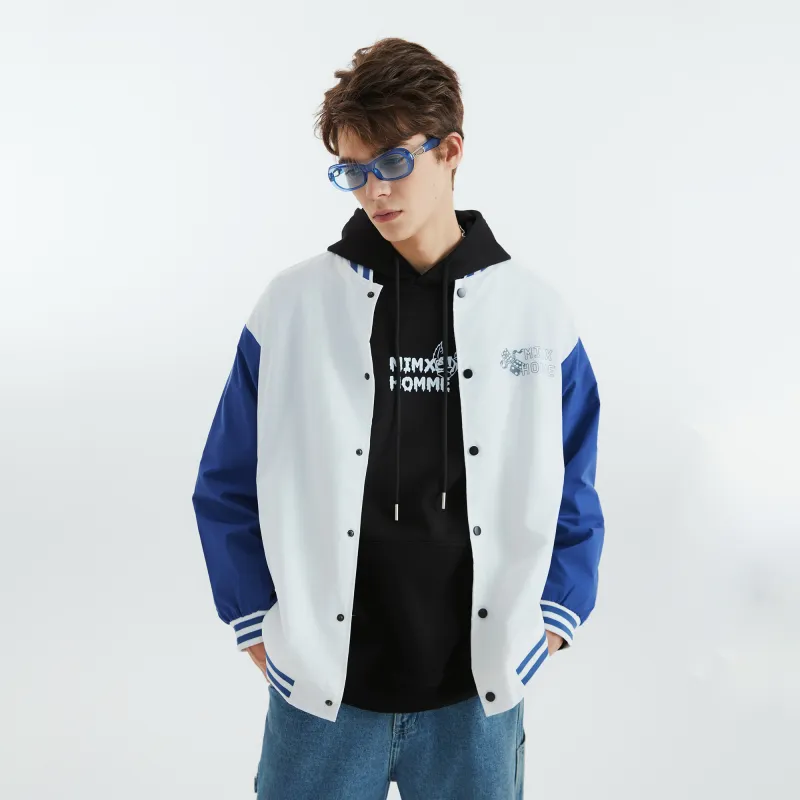 Mimx Homme Baseball Jacket Unisex-13
