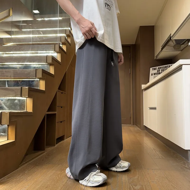Mimx Homme Casual Pants Unisex Black-11