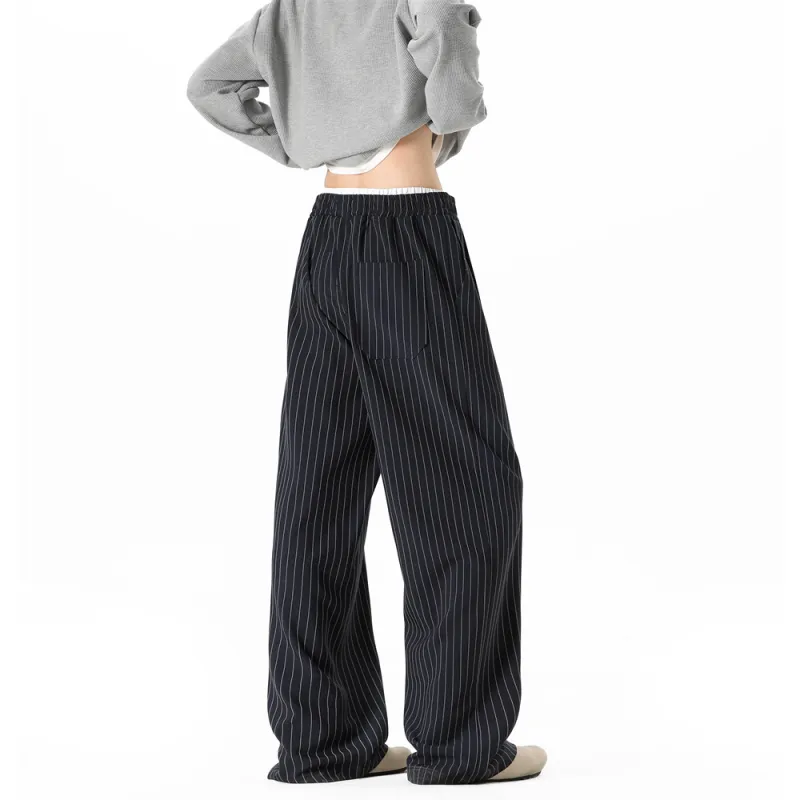 Mimx Homme Casual Pants Unisex Navy Blue-3