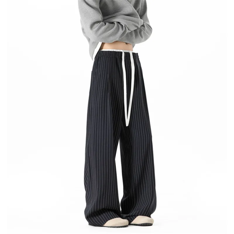 Mimx Homme Casual Pants Unisex Navy Blue-5