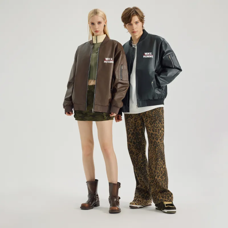 Mimx Homme Leather Jacket Unisex-16