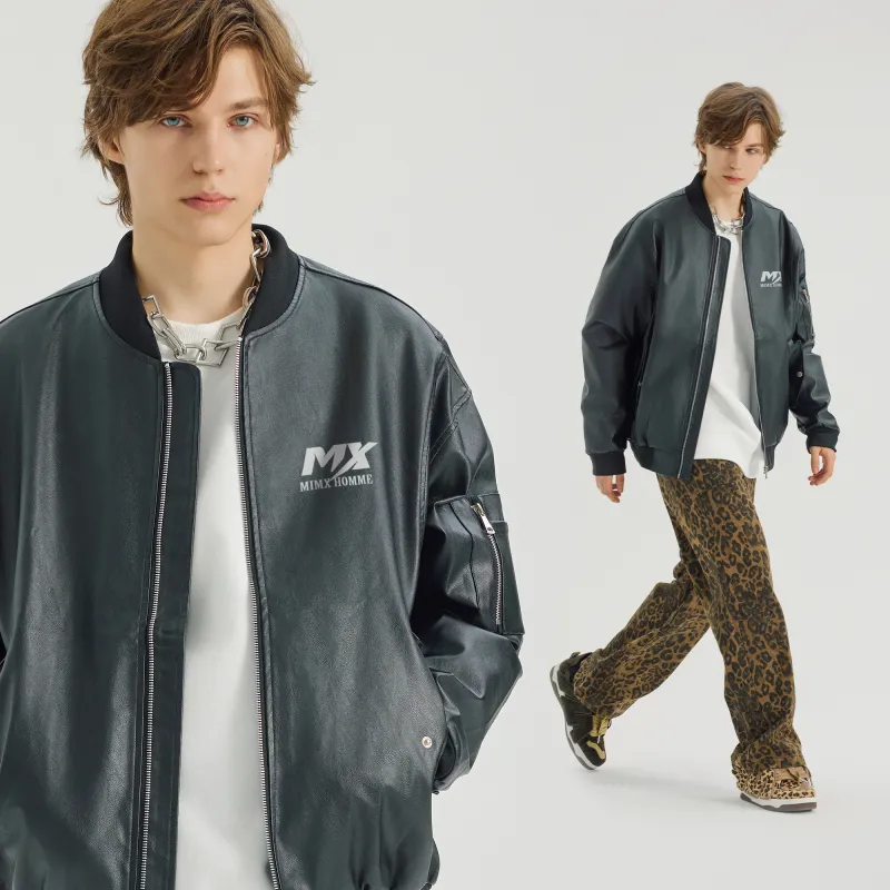 Mimx Homme Leather Jacket Unisex-5