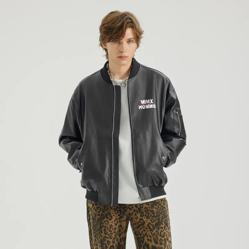 Mimx Homme Leather Jacket Unisex-2
