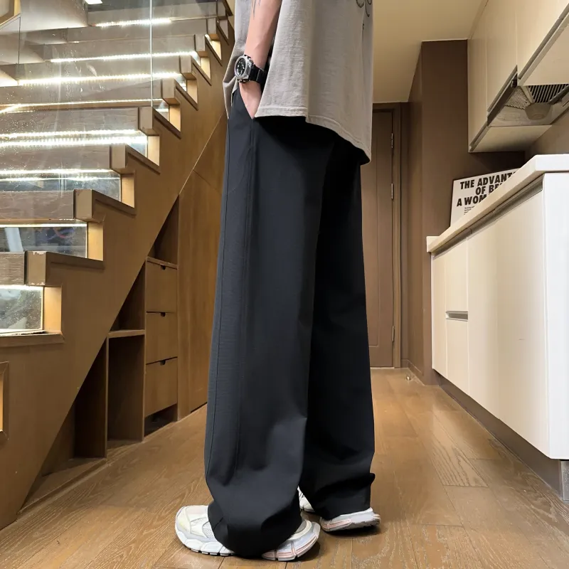 Mimx Homme Casual Pants Unisex Black-3