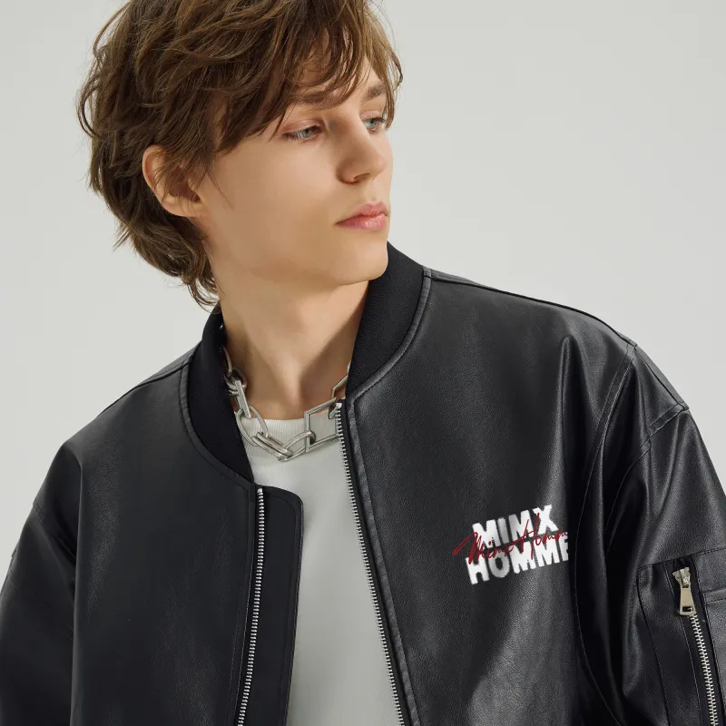 Mimx Homme Leather Jacket Unisex-4
