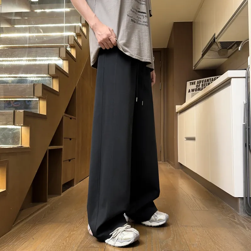 Mimx Homme Casual Pants Unisex Black-4