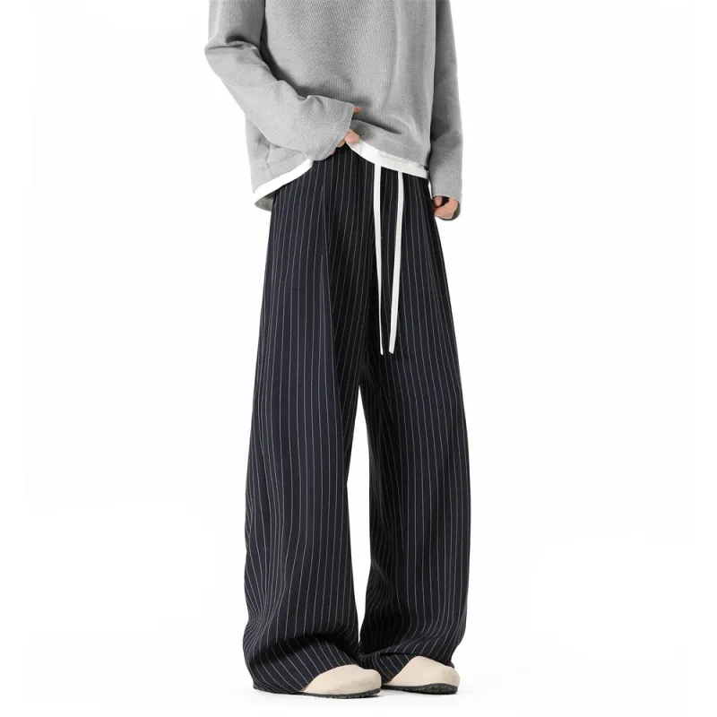Mimx Homme Casual Pants Unisex Navy Blue-4