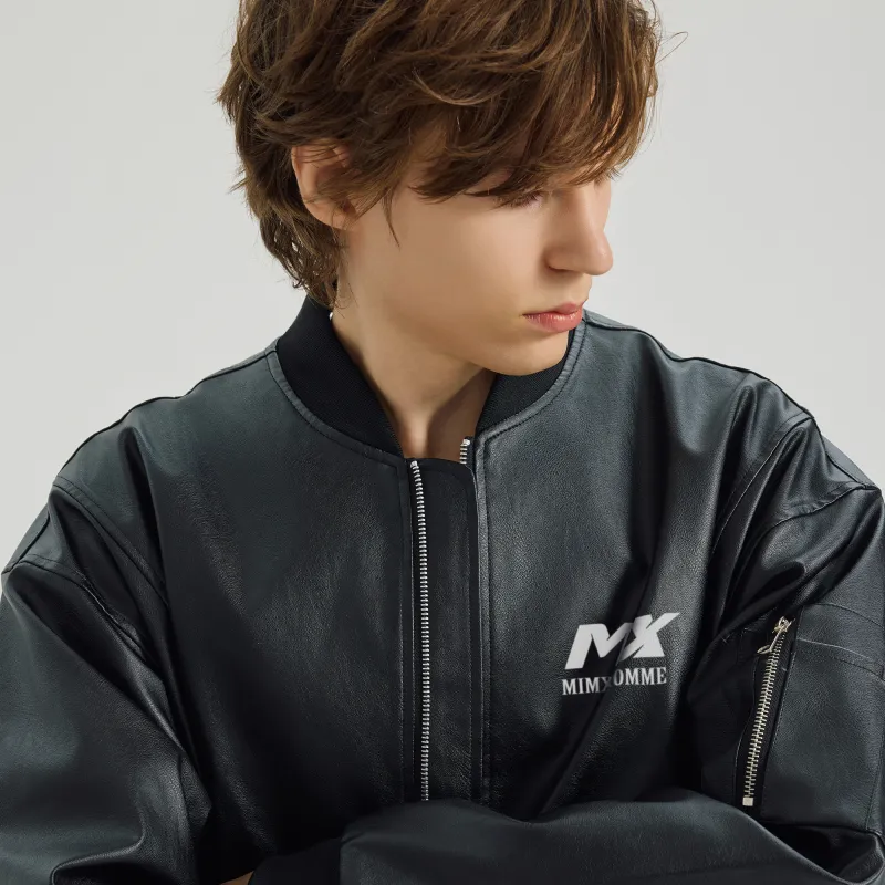 Mimx Homme Leather Jacket Unisex-4