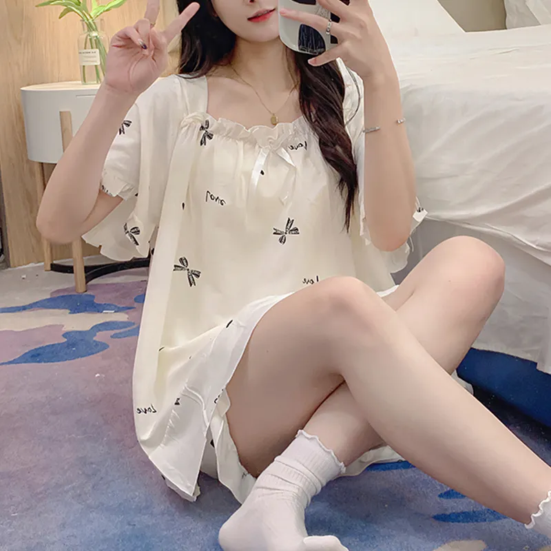 Pretty lady Women's Pajama Sets-5