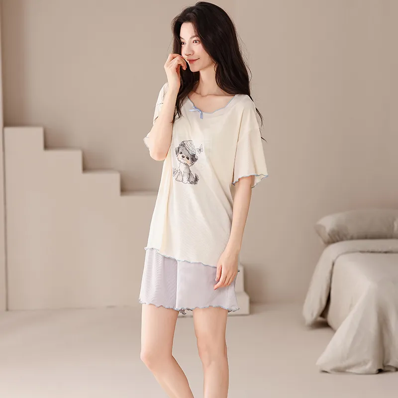 Pretty lady Women's Pajama Sets-4