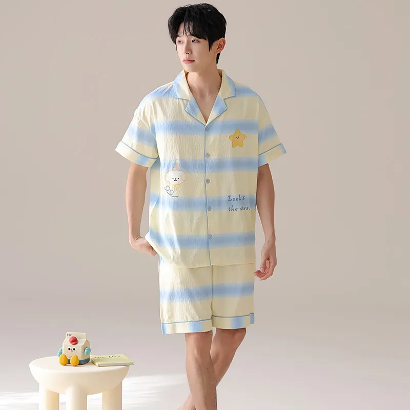 Pretty lady Men Pajama Sets-2