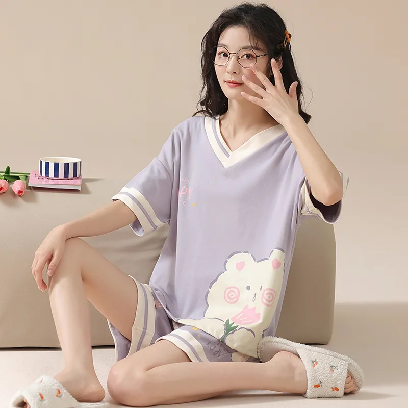 Pretty lady Women's Pajama Sets-4