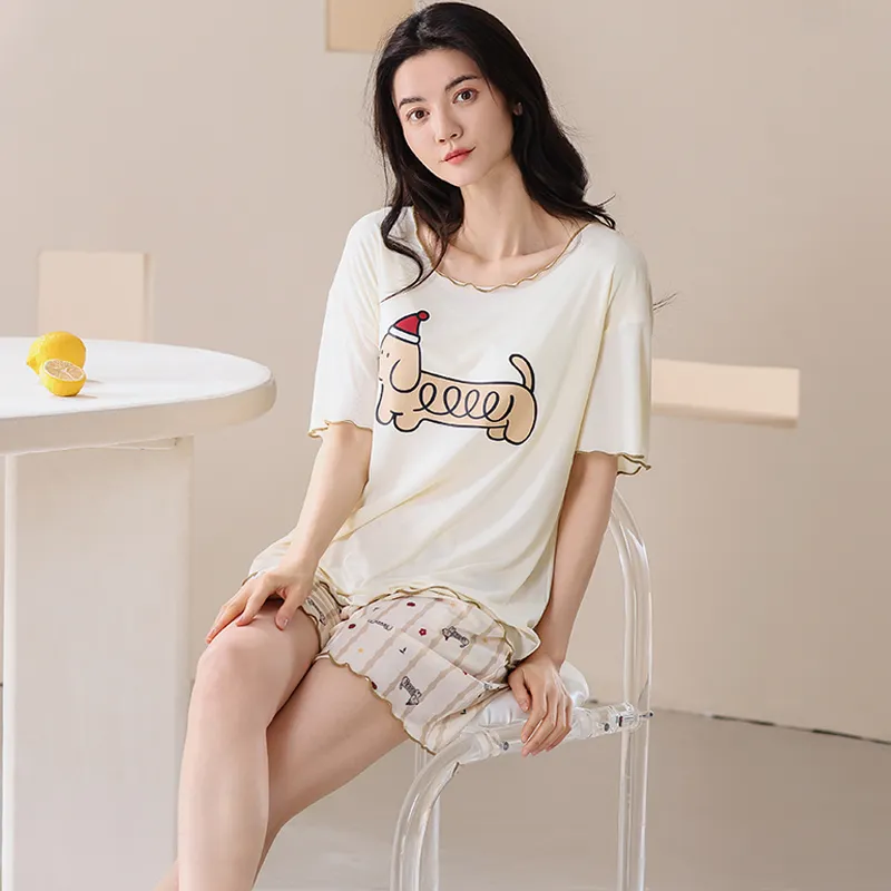 Pretty lady Women's Pajama Sets-2