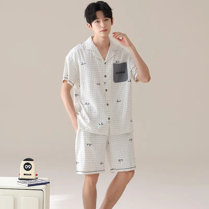 Pretty lady Men Pajama Sets-2