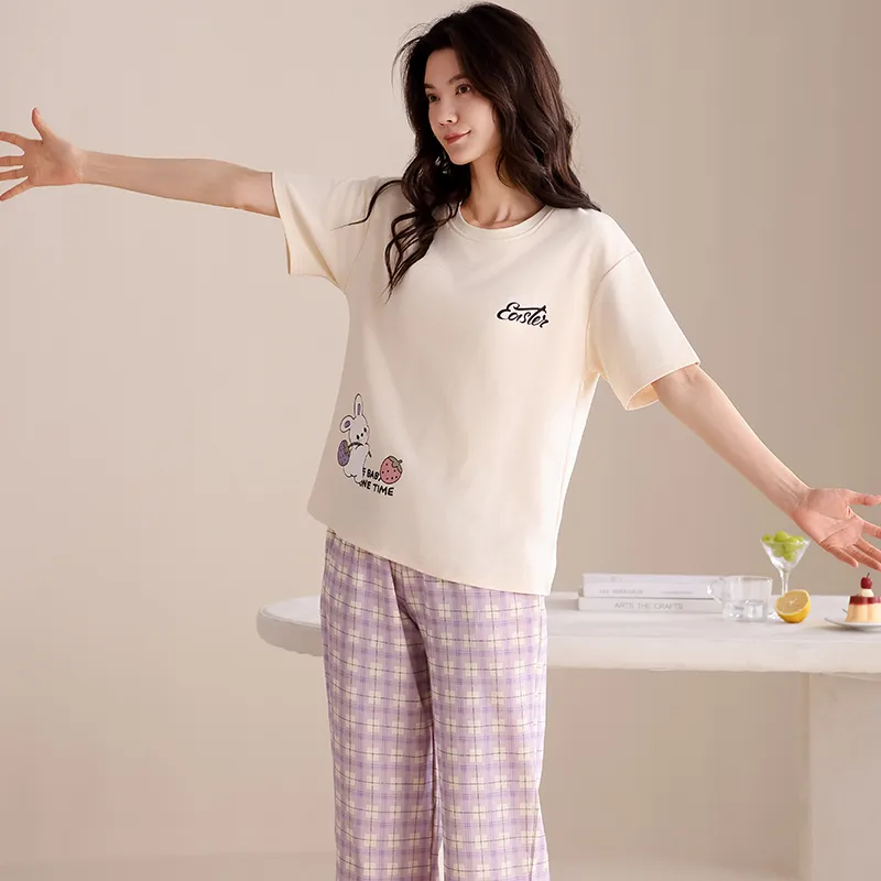 Pretty lady Women's Pajama Sets-4