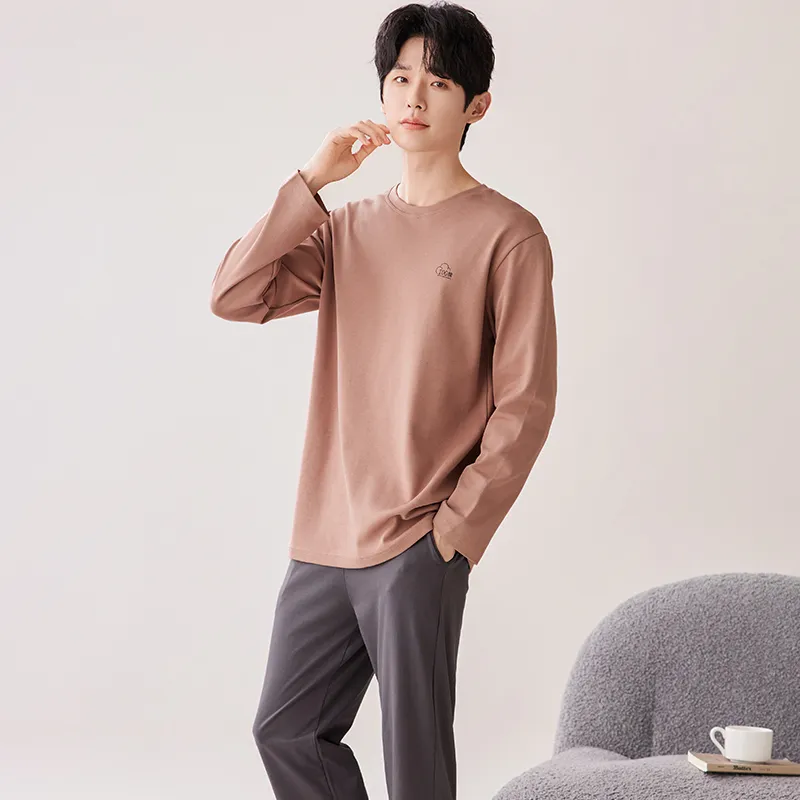 Pretty Lady Pajama Set Men's Khaki-2