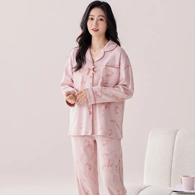 Pretty Lady Pajama Set Women's Light Pink-1