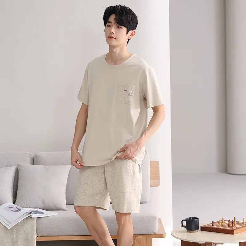 Pretty lady Men Pajama Sets-3