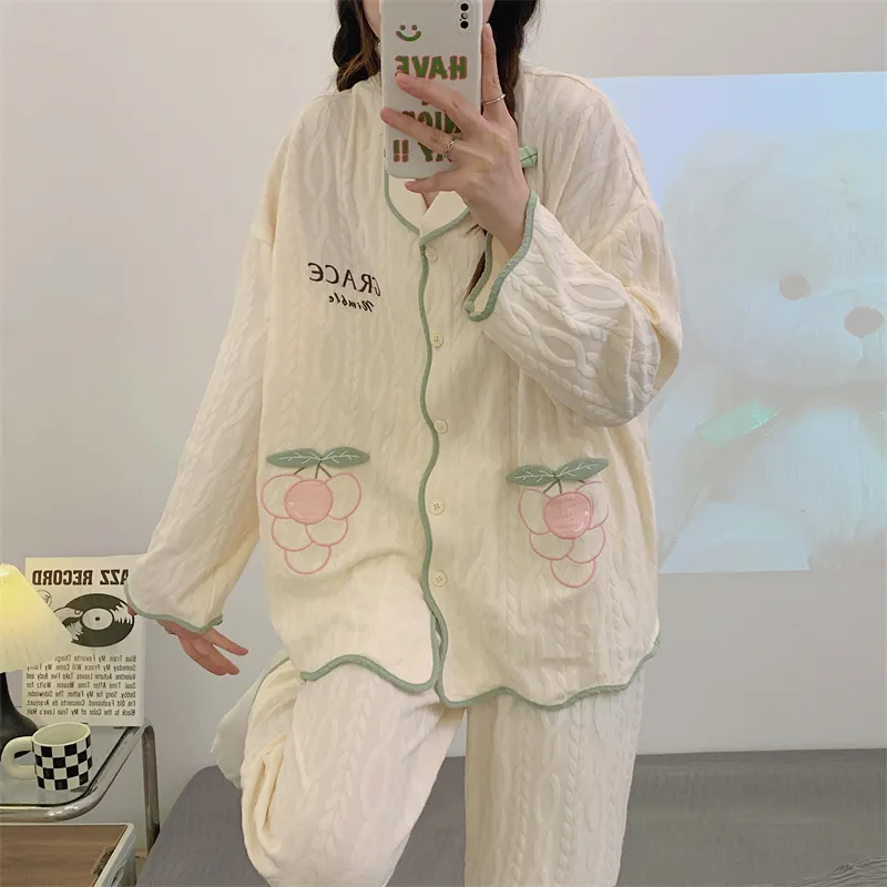 Pretty lady Women's Pajama Sets-17