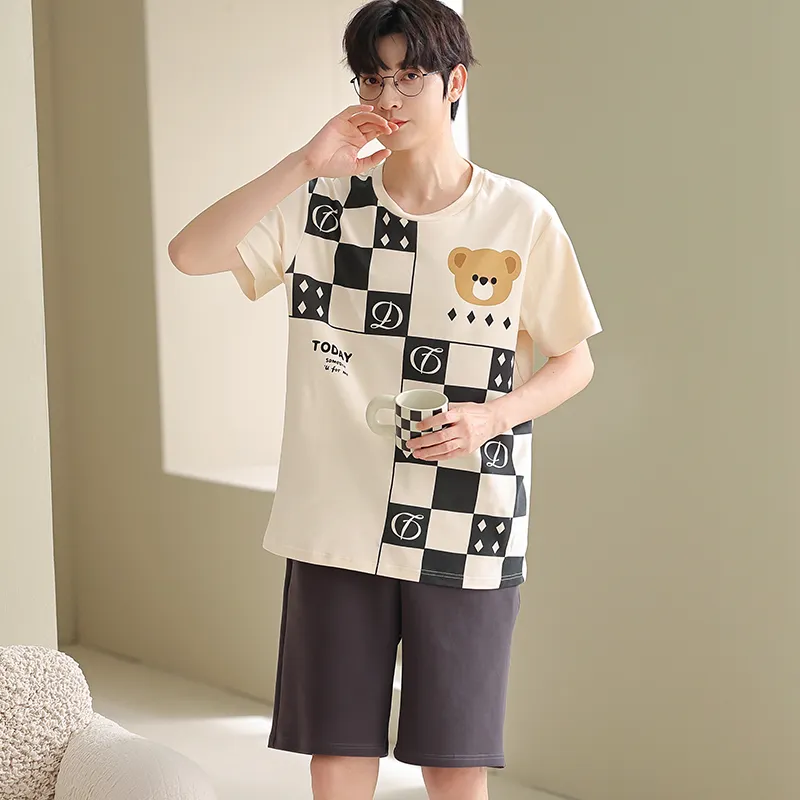 Pretty lady Men Pajama Sets-1
