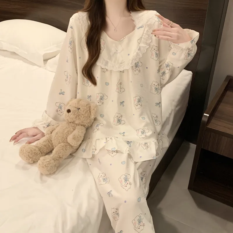 Pretty Lady Pajama Set Women's Image Color-4